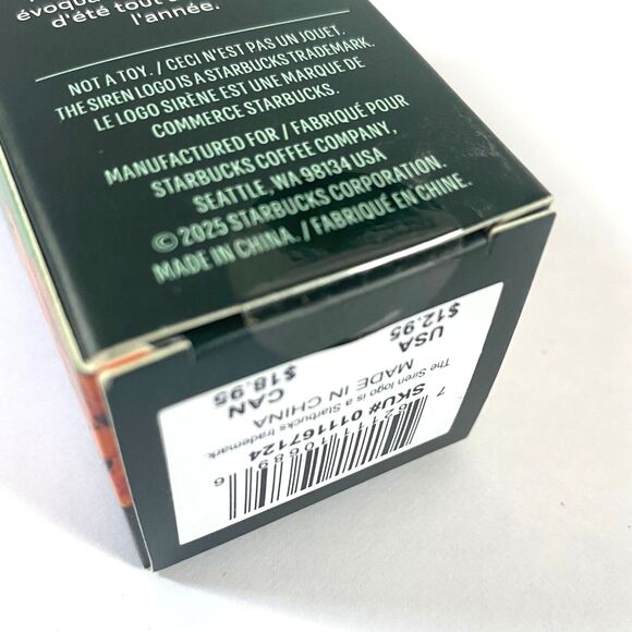 Starbucks Farm Rio Brazilian Banana Leaf Mini Tumbler Keychain Lot of 2 Multi - Picture 9 of 15